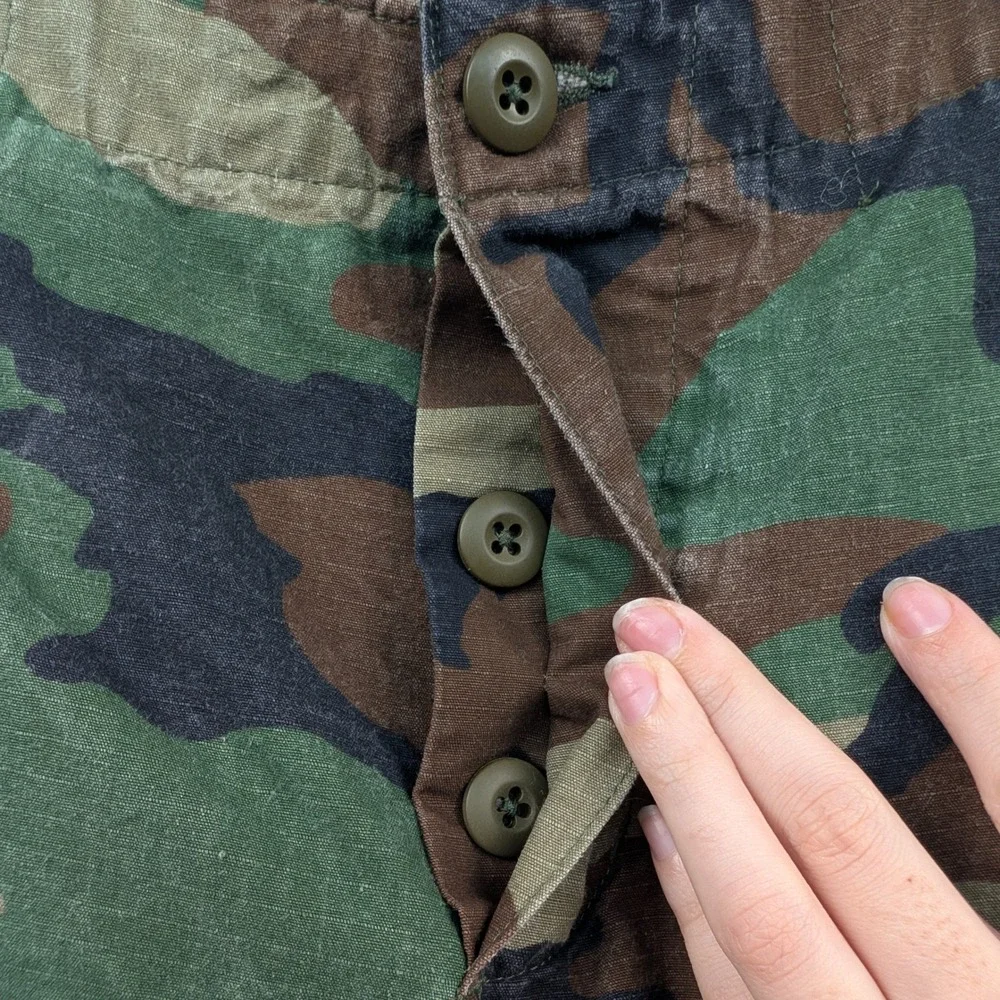 VTG Tru-Spec Cargo Pants Men's M 33x28 Green Woodland Camo Military Utility 90s